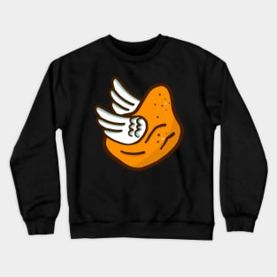 Flying chicken nugget Crewneck Sweatshirt